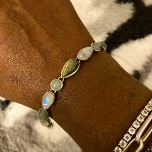 Moonstone sterling bracelet